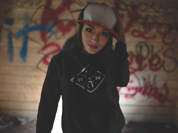 Womens "Diamante" Hoodie - Raven Brand Inc
