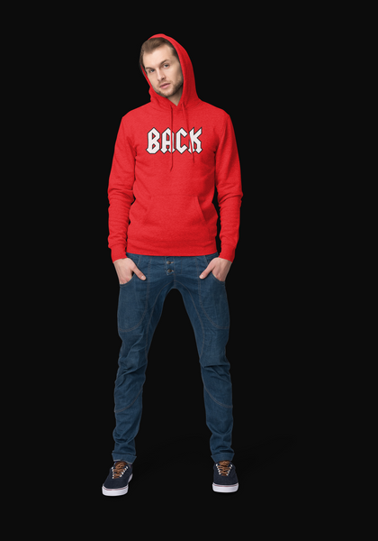 Back N Black Mens Hoodie