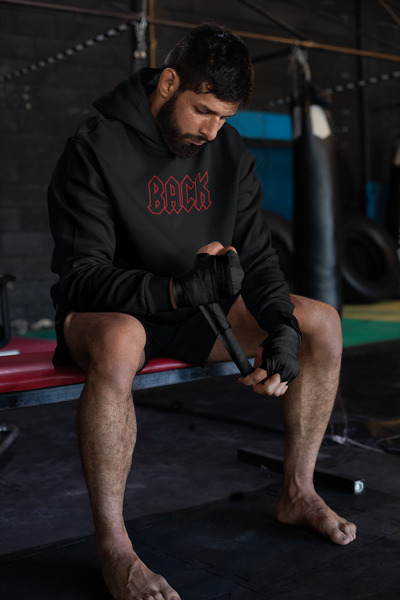 Back N Black Mens Hoodie