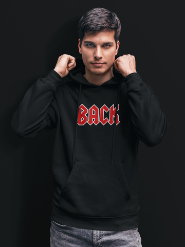 Back N Black Mens Hoodie
